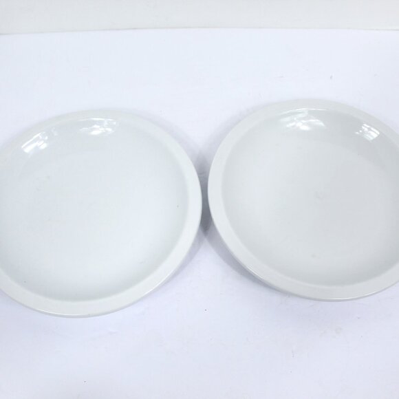 Pottery Barn DU JOUR CAFEWARE WHITE Salad Plate 7 3/4" Lot of 2 Restaurant Ware - Picture 1 of 6